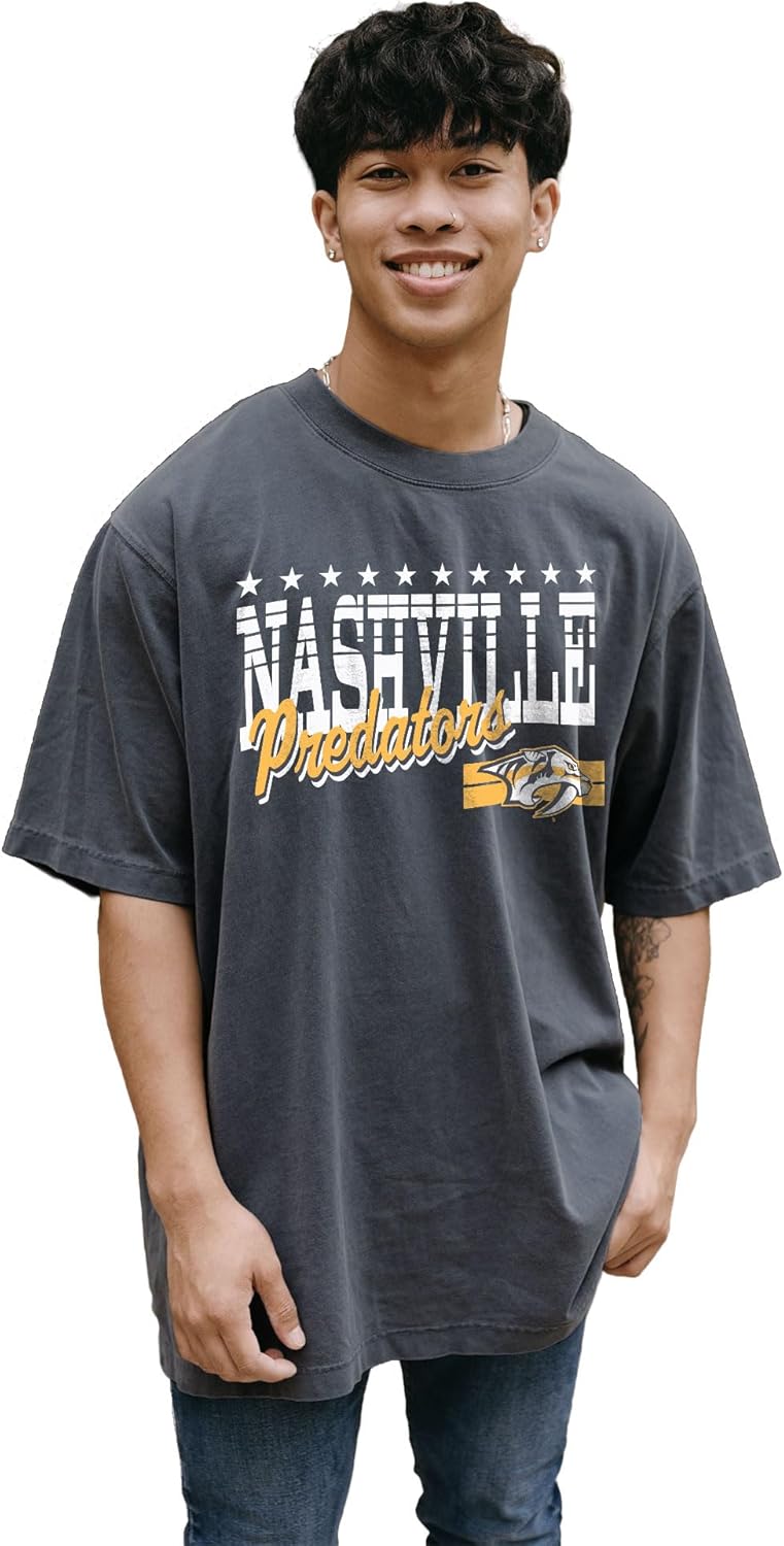 Blue 84 NHL Officially Licensed T-Shirt Throwback Team Color