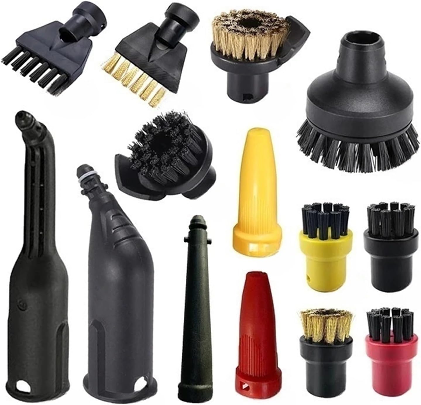 Steam Vacuum Cleaner Machine Compatible for Karcher SC1 SC2 SC3 SC4 SC5 SC7 CTK10 CTK20 Parts Brush Head Powerful Nozzle Accessories(N Set)