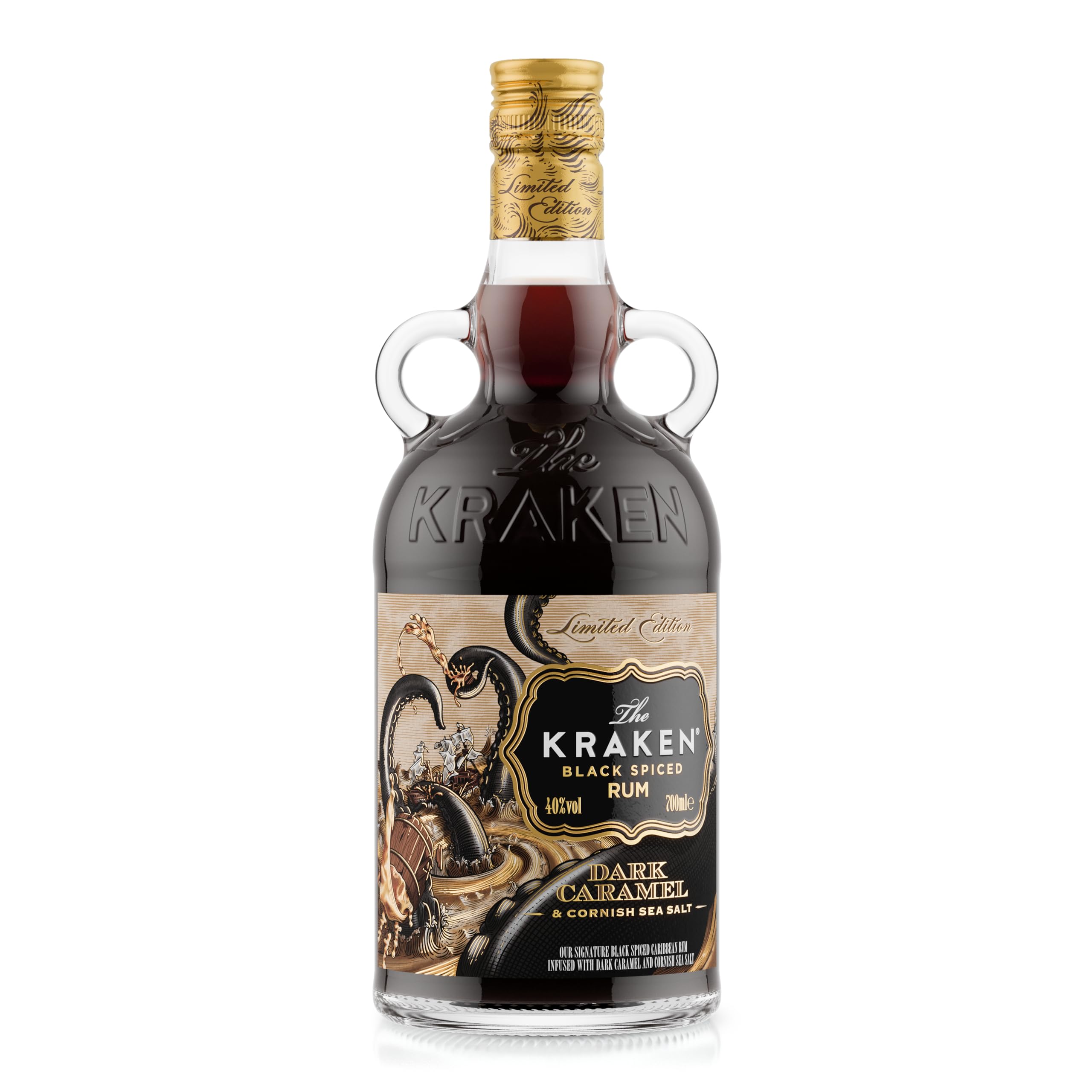 Kraken Black Spiced Rum Dark Caramel and Cornish Sea Salt, 70cl