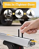 Vista 6 de Pernos de ranura en T para barras transversales de techo, plataforma, cesta de carga, adaptador de perno de riel en T cuadrado de acero inoxidable