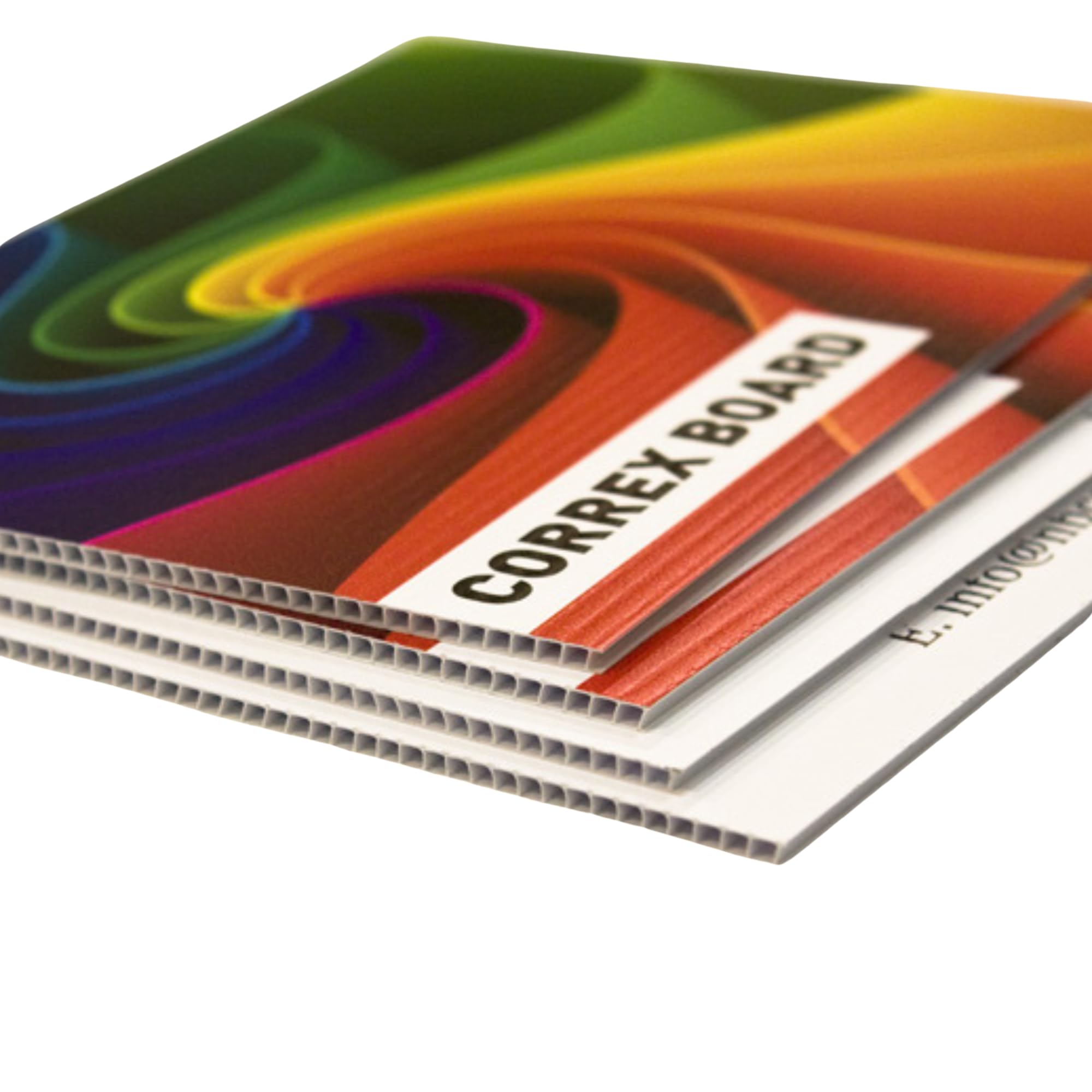 1x SelfHold 4mm Correx Sign Board Printing A0, A1, A2, A3, A4 - Perfect for Lamp Posts, Fences, Site Boards, Estate Signs, and More | Printed using waterproof UV inks (White, A4)