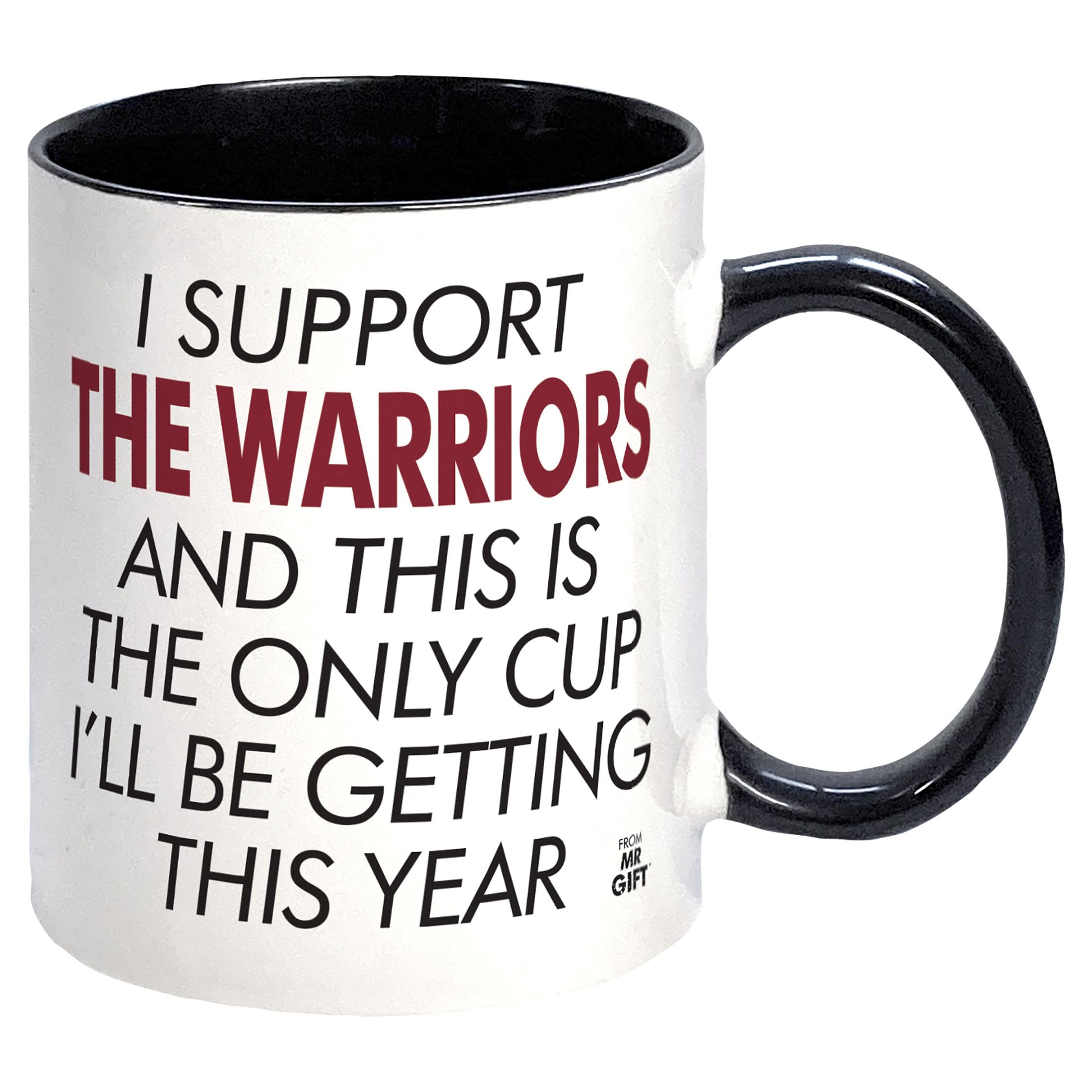 I Support The Warriors Rugby League Mug - Gift for Wigan Rugby Fan