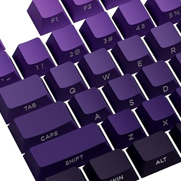 Akko Keycap Set 135 Keys 60/75/85/100% Light Transmissive Side Print Cherry Profile Double Shot Compatible with MX Switch Full Key Support Purple Gradient Domestic Genuine Product