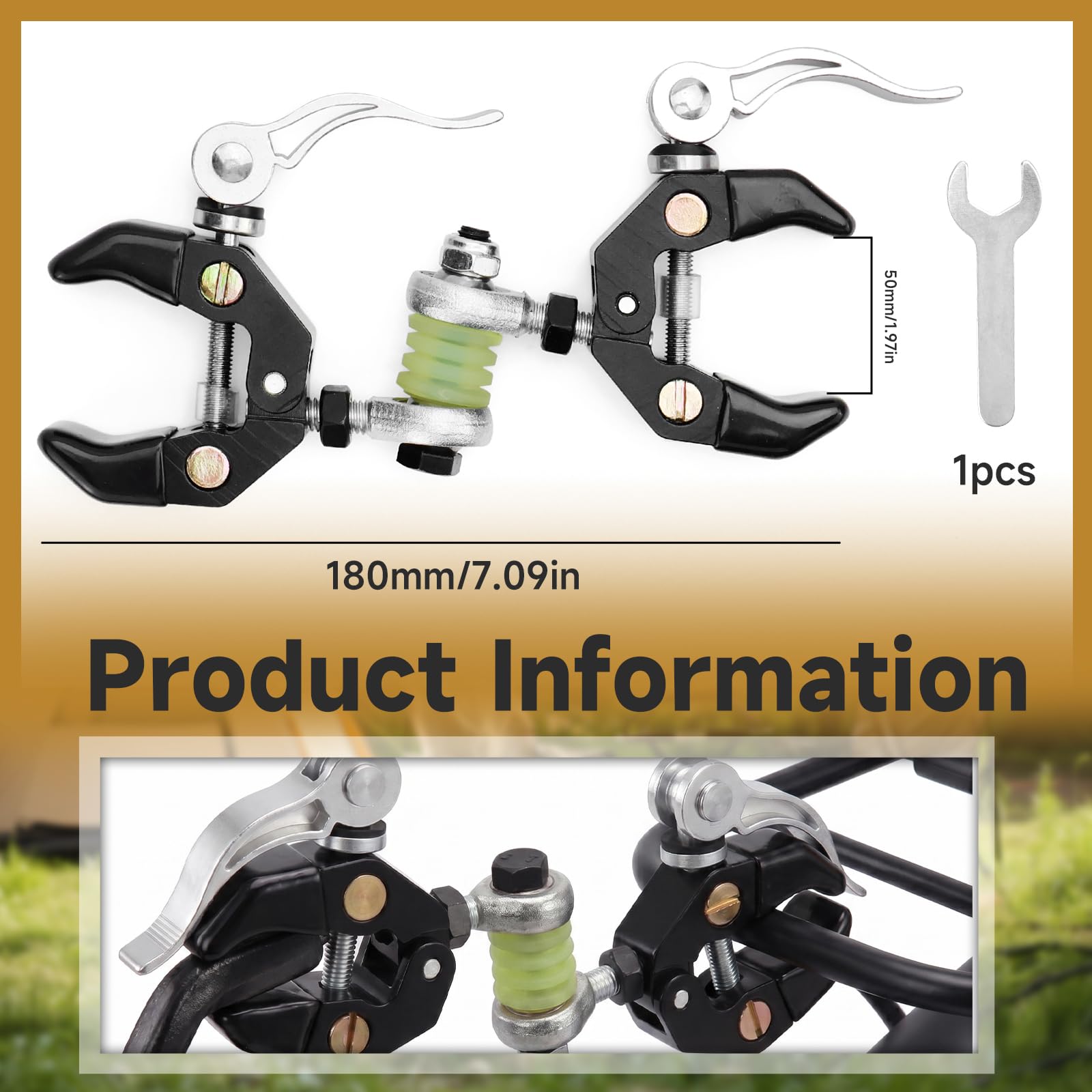 Gancio di traino per bicicletta compatibile con reggisella da 10-45 mm | Portata fino a 40 kg