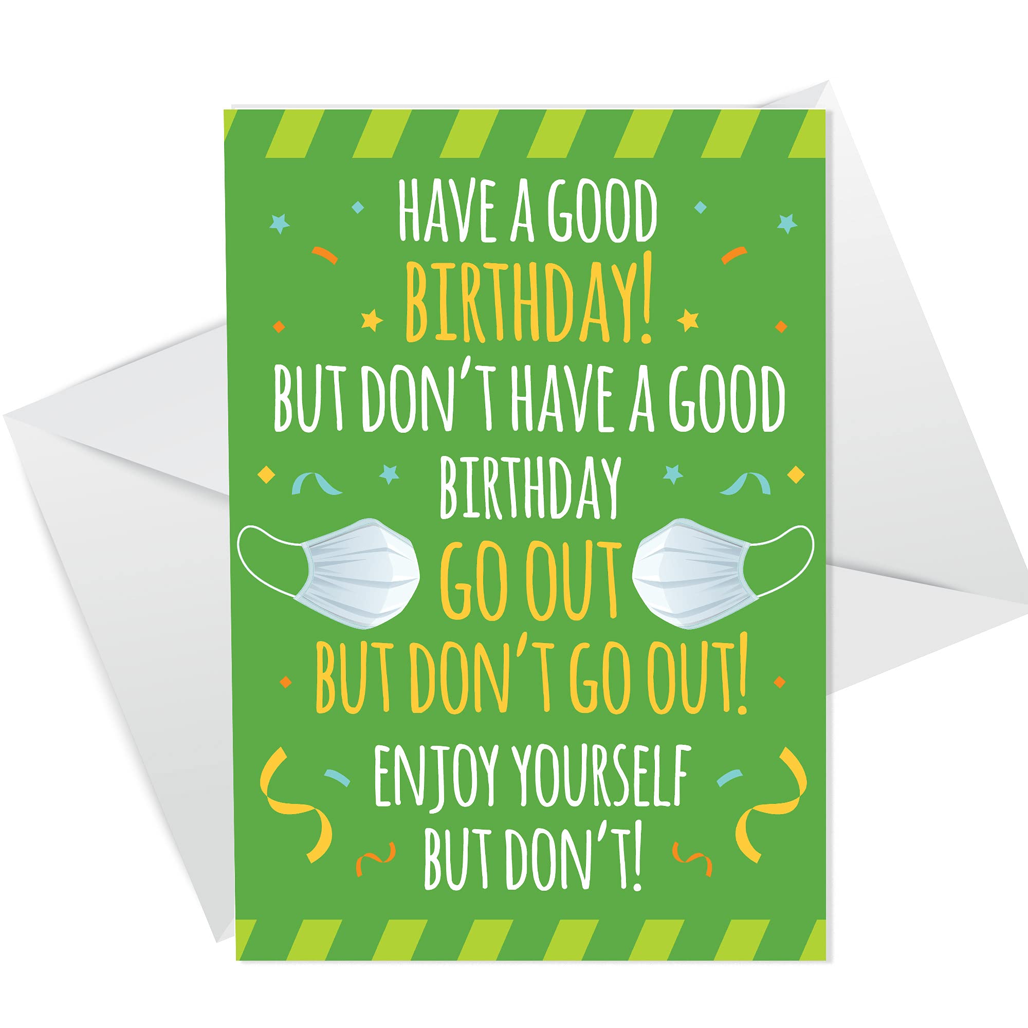 Funny LOCKDOWN Design Birthday Card For Mum Dad Brother Sister Him Her