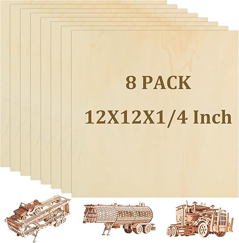 LISHINE Paquete de 8 hojas de madera báltica de abedul báltico de 12 x 12 x 14 pulgadas, hojas de abedul báltico para Cricut Maker, modelos disponible en Yaxa Colombia