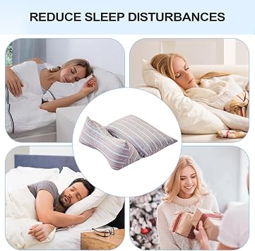 Dog Bone Pillow Neck Support - Buckwheat Husk Pillow for Sleeping - Separable Cushion Cervical Support Bedding for Men Sleepers Couch Bed Women Office Car Airplane Travel