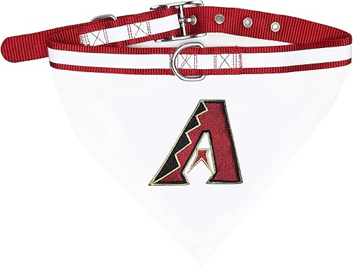 MLB Bandana – Arizona Diamondbacks Bandana para perro con collar reflectante y ajustable para perro, talla S