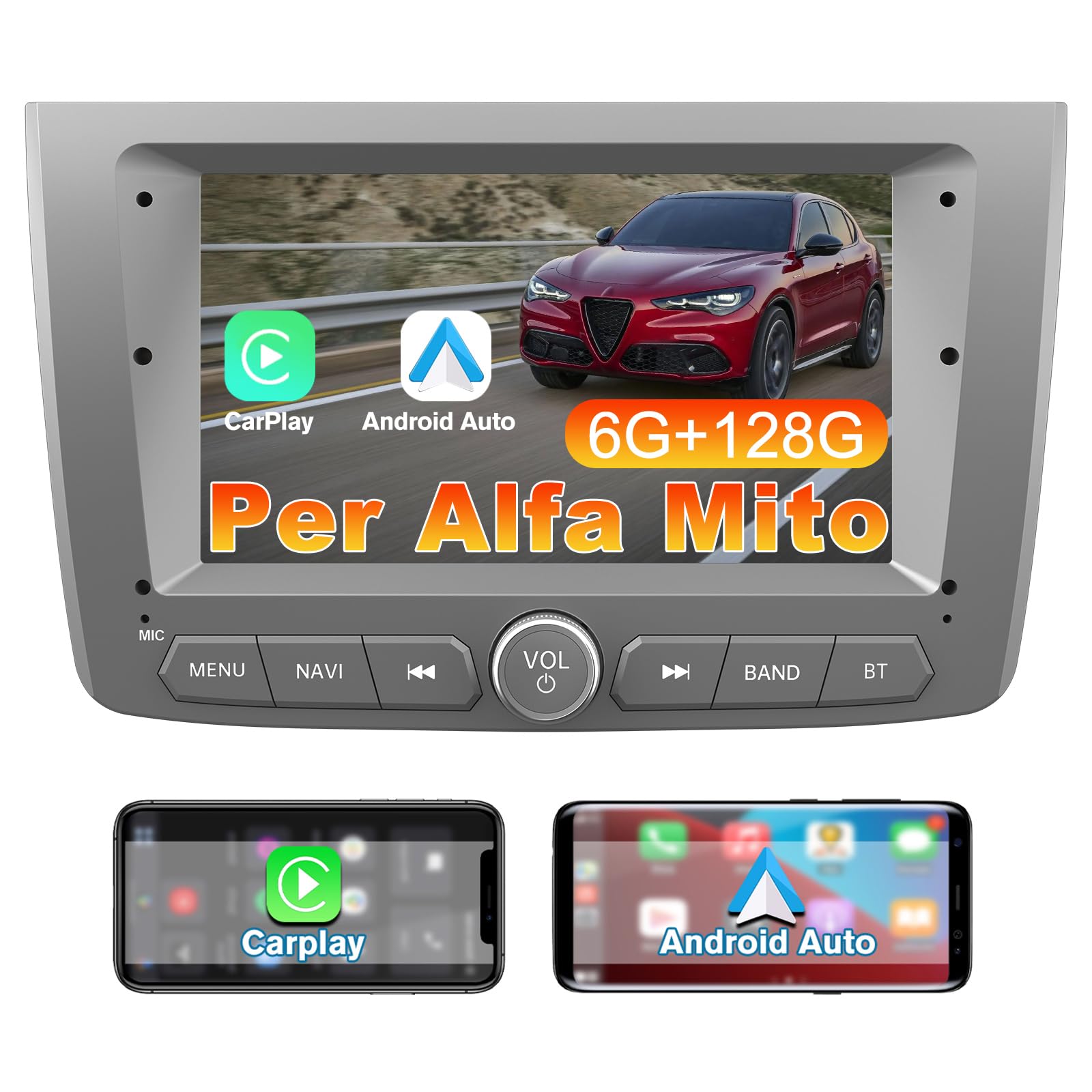 Autoradio GPS Alfa Romeo Mito pour voyager connecté avec Wi-Fi et grand écran tactile - 8