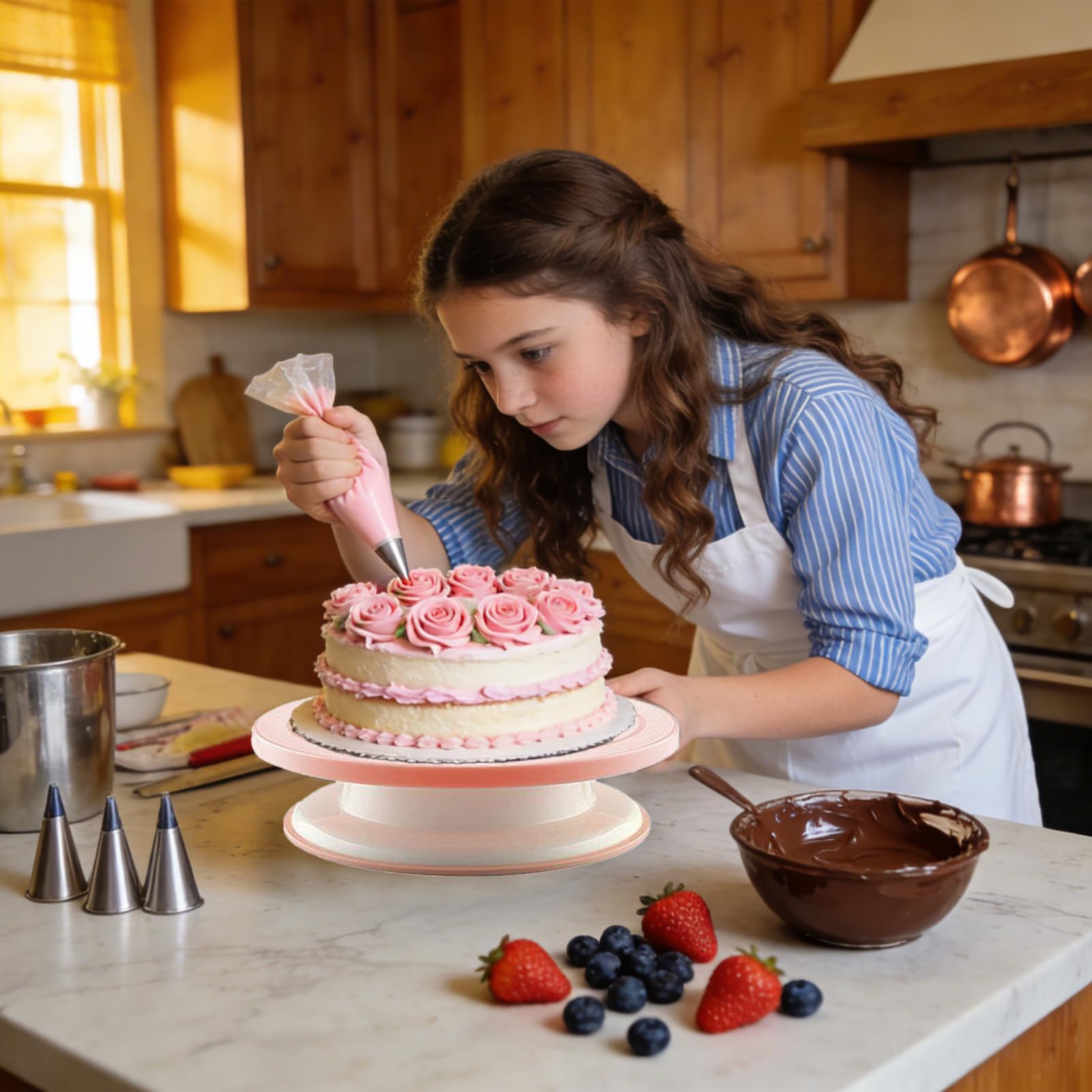 Kit Decorazione Torte Forniture Per Cupcake | Strumenti Per La Decorazione Di Torte Per Principianti Genitori Hobbyisti Compleanni Raduni Familiari Feste Matrimonio