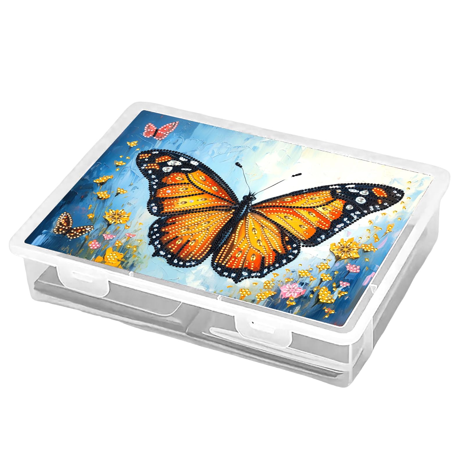 DIY 5D Diamond Painting Box Kits for Adults, DIY Full Diamond Painting Rhinestones Decorative Storage Box Stackable Crystal Mosaic Storage Container for Adults/Beginners Gift Idea Home Decor