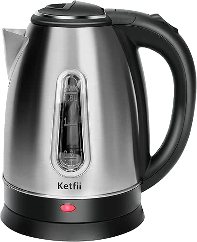 Stainless Steel Electric Kettle, 1.8 Liters Tea, Coffee Kettle &