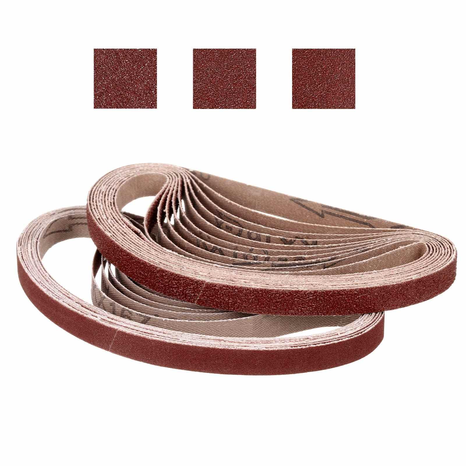 Bande de ponçage 13x457 pour affûteuse couteau et ponceuse à bande abrasive grain 40 60 80