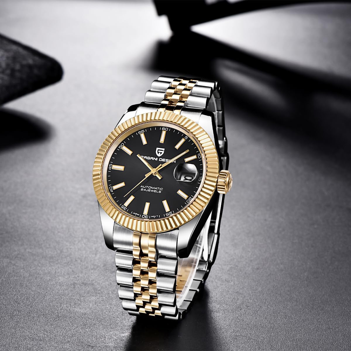 Pagani Design Men's Watch Automatic Watch Japanese Automatic Movement Classic Timepiece Sapphire Crystal 100m Water Resistance Luminous Business Men's Watch