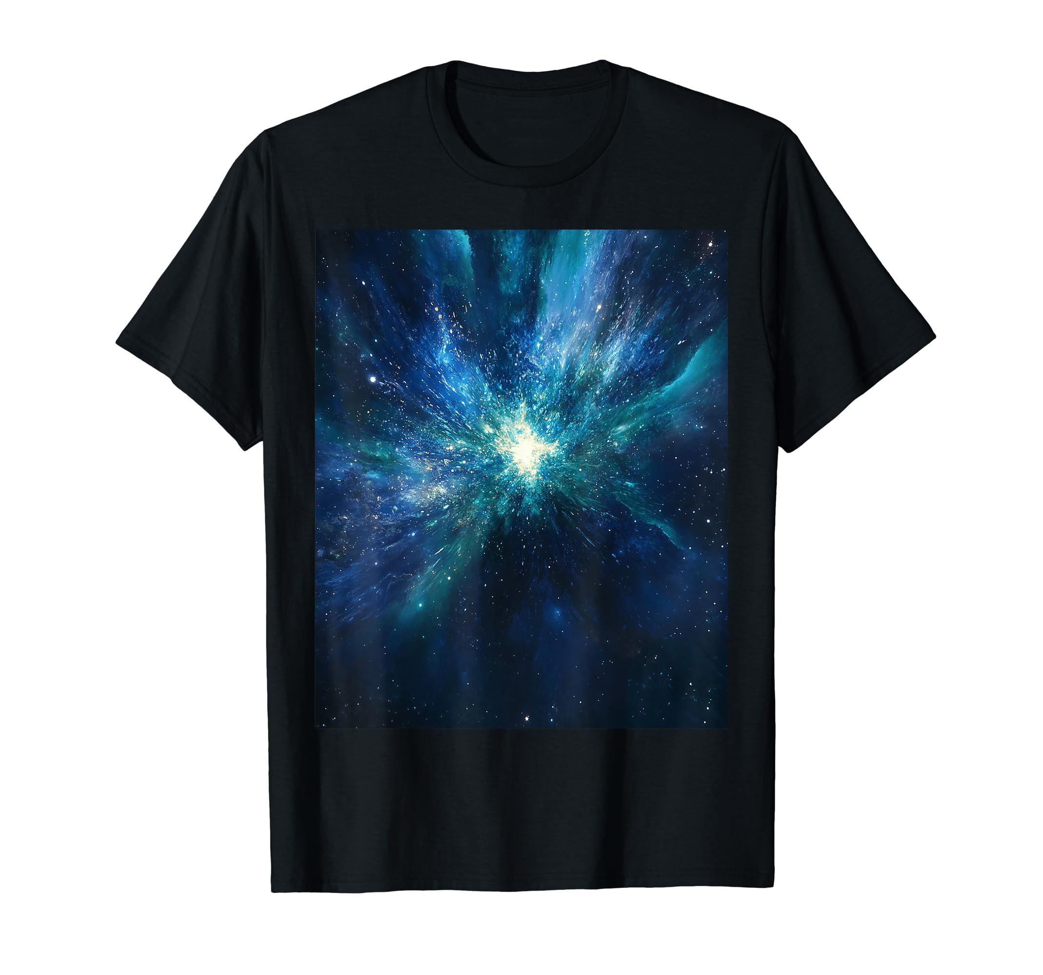 Galaxy Themed Universe PrintCosmic Explosion Nebula Artwork T-Shirt