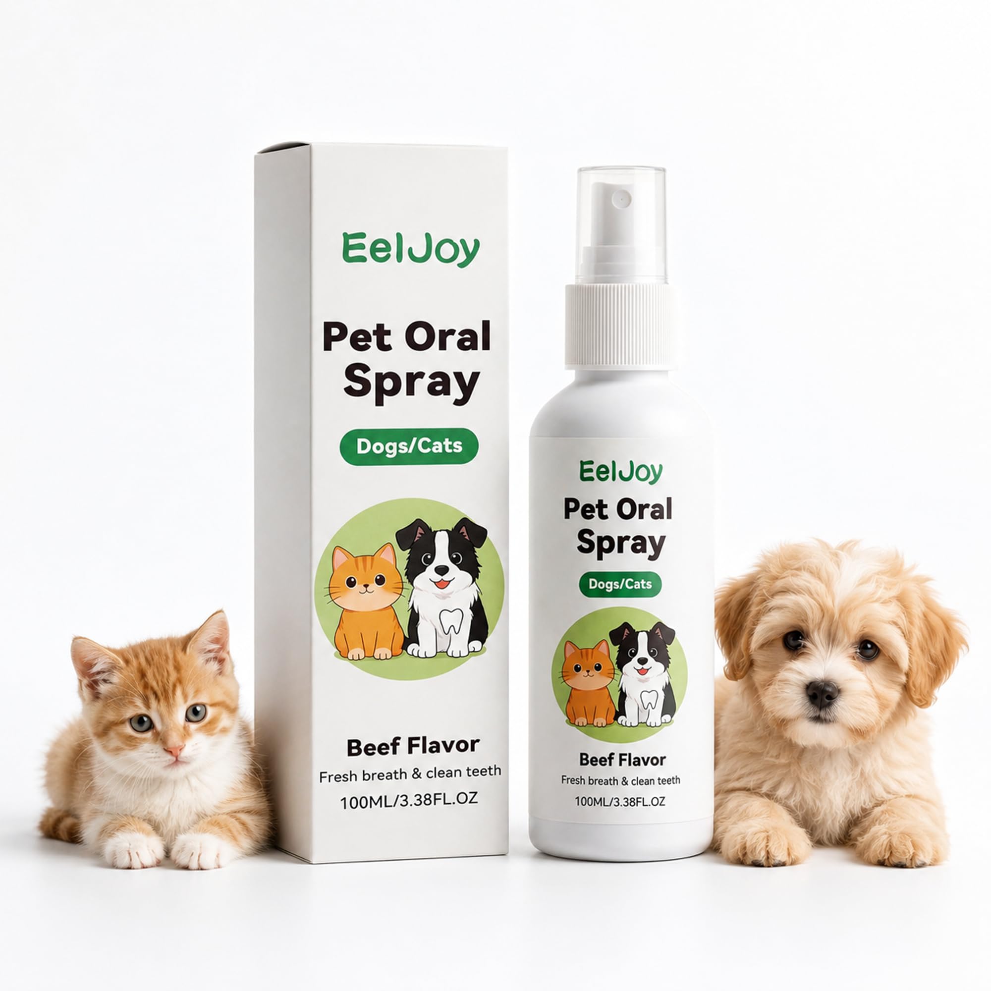 Pet Dental Tartar Remover 100ml, Oral Spray for Dogs Teeth Cleaning, Fights Plaque, Tartar and Infections, Oral Hygiene Support for Dogs, Reduce Tartar for Cats and Dogs