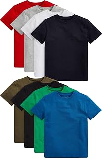 Pack de 8 Camisetas de Manga Corta 100% algodón