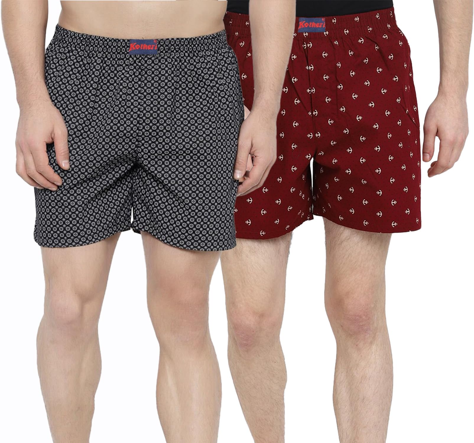 Men's Cotton Multicolor Printed Boxer Shorts with One Side Zipper Pocket - Pack of 1 (#Vitalo-PR-BXR)-image-32