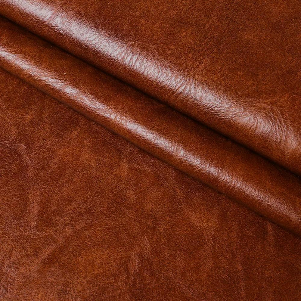Materiał skórzany, tkanina skórzana, brązowe arkusze tkaniny tapicerskiej z prawdziwej skóry 1,0 mm dla majsterkowiczów wiele rozmiarów rękodzieła skórzanego(100x140cm)