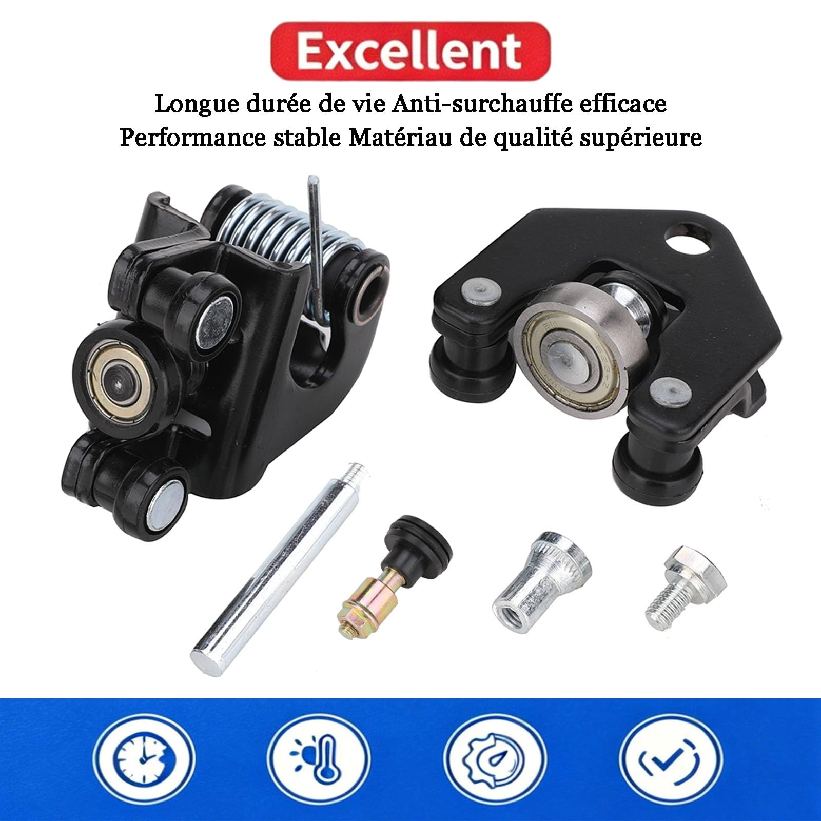 3 Roulettes Porte Latérale Coulissante (Haut, Milieu, Bas) Kit 7700352379 8200080754 7700352498 820080743 Compatible pour Renault Master 2 Opel Movano A Nissan Interstar (1997-2010)