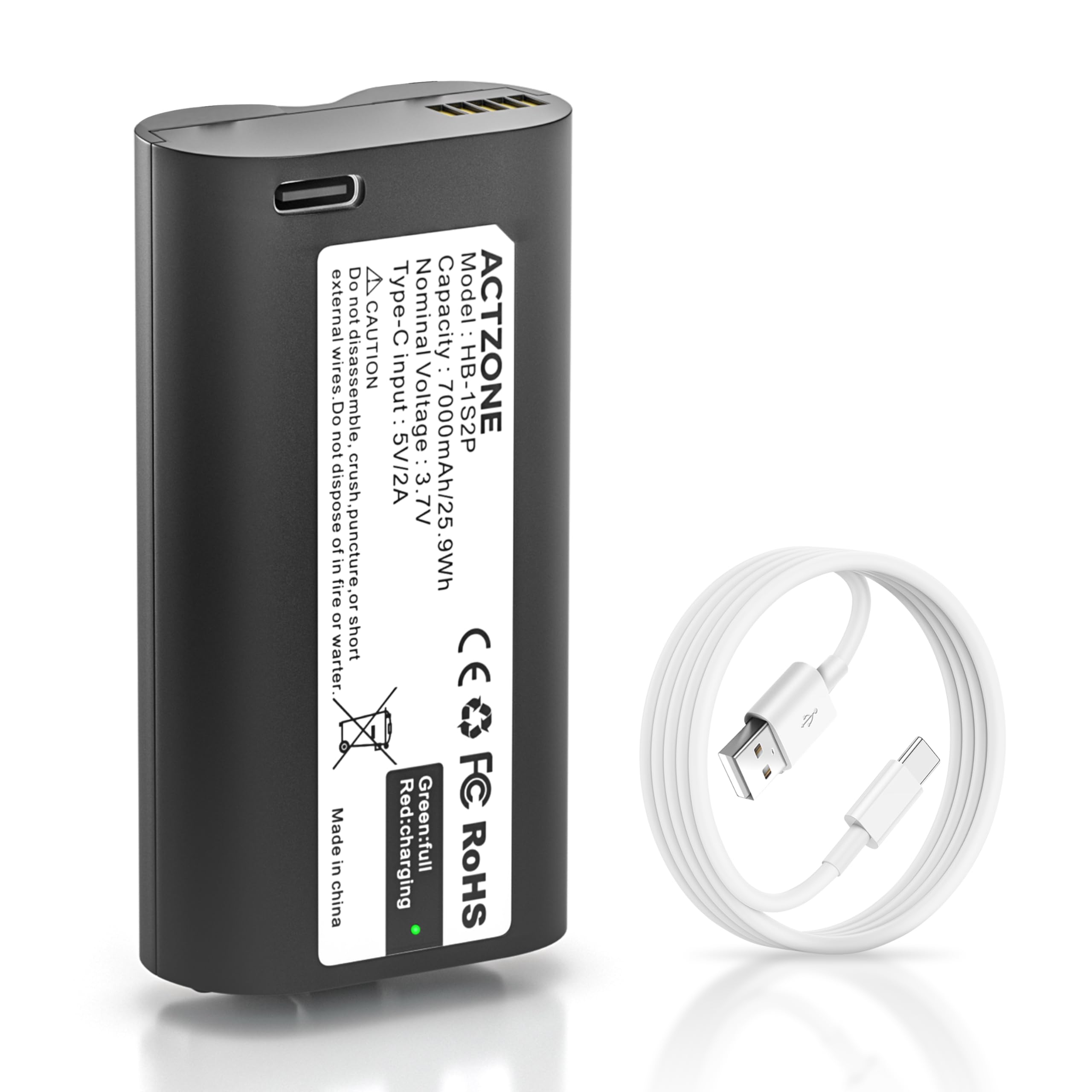 ActZone Upgraded 7000mAh Battery Compatible with MyQBattery Replacement Garage Door Keypad & Video Keypad Camera Batteries