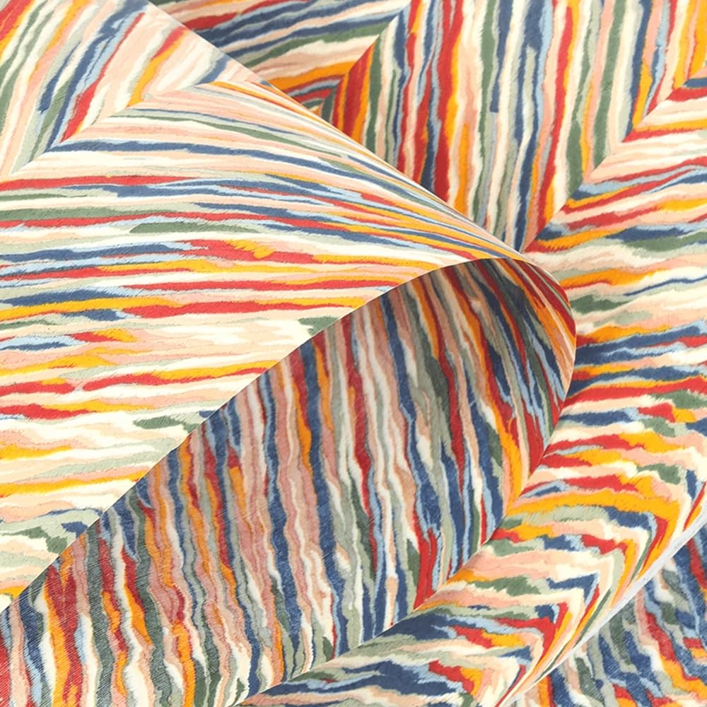 Buntes Massivholzfurnier, handgefertigt, DIY-Klangmöbel, Modell-Tapete, Renovieren von Holzhandwerk, 21,6 x 96 Zoll/55 x 240 cm