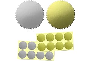 400-Pack Certificate Award Seals – 2-Inch Foil Stickers