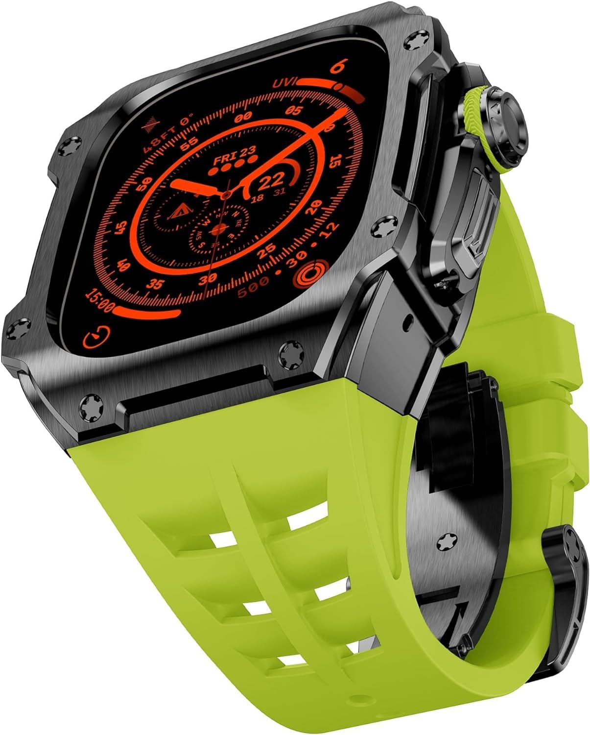 Bracelet de montre en métal respirant et boîtier VELORE - 7