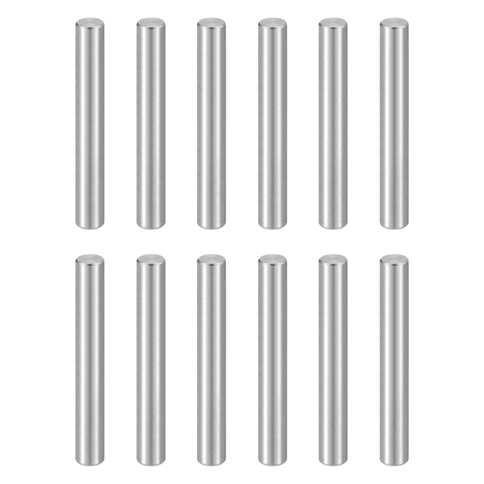 sourcing map 32Pcs M5 x 35mm Dowel Pin, 304 Stainless Steel Cylindrical Dowel Pins, Shelf Support Pegs Rod Fastener for Cabinet Furniture DIY Installation Industry Mechanical