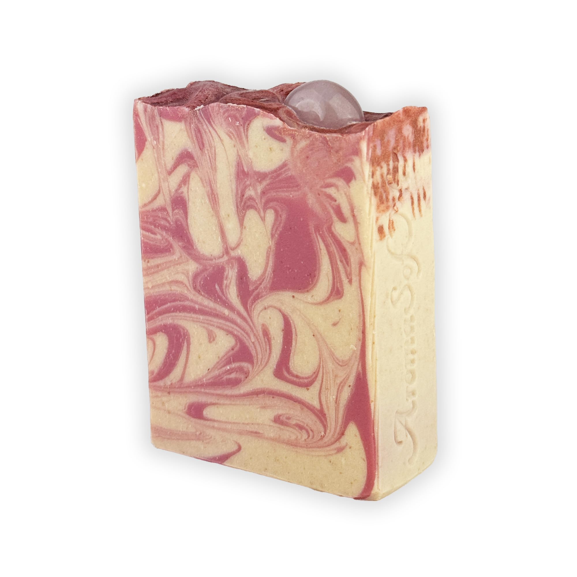 Goat Milk Soap Bar Handcrafted Rose Quartz Soap Organic Natural Moisturizing Body Face Cleanser 1 Pack - Perfect