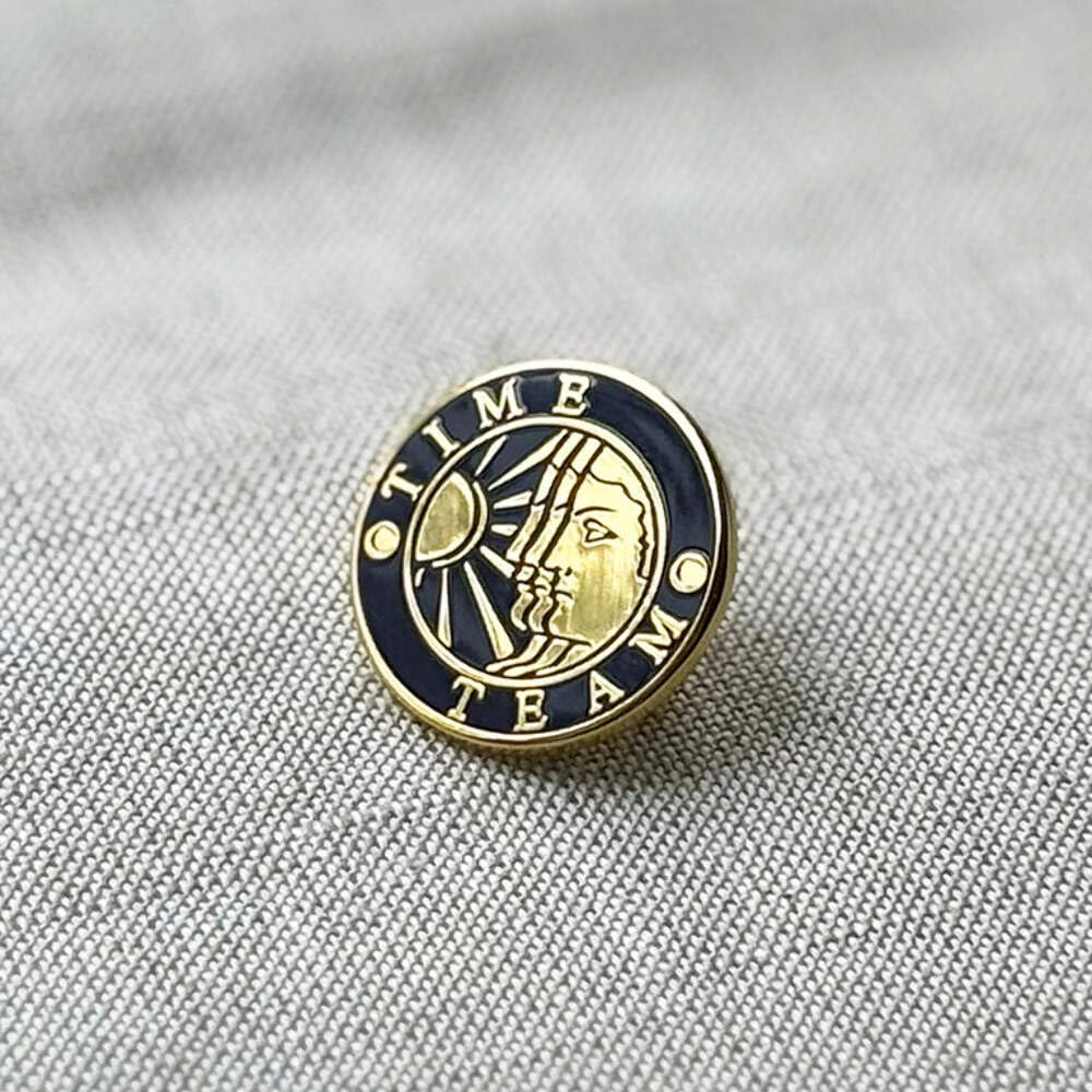 Enamel Time Team Pin Badge
