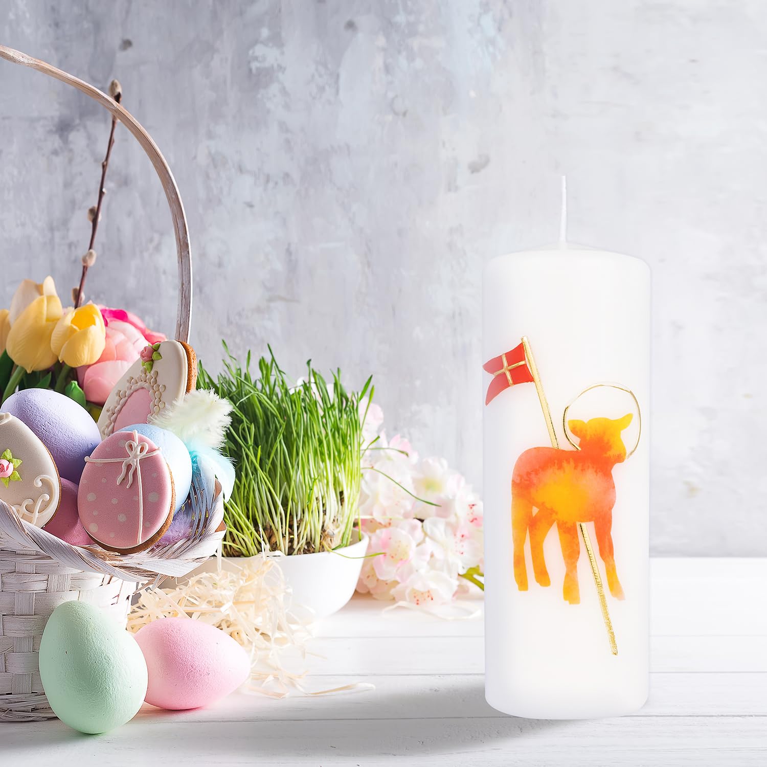 Candela Natalizia Villeroy &amp; Boch Winter Specials - Decorazione Per Tavola, Cera, 7x12 Cm, Motivi Invernali