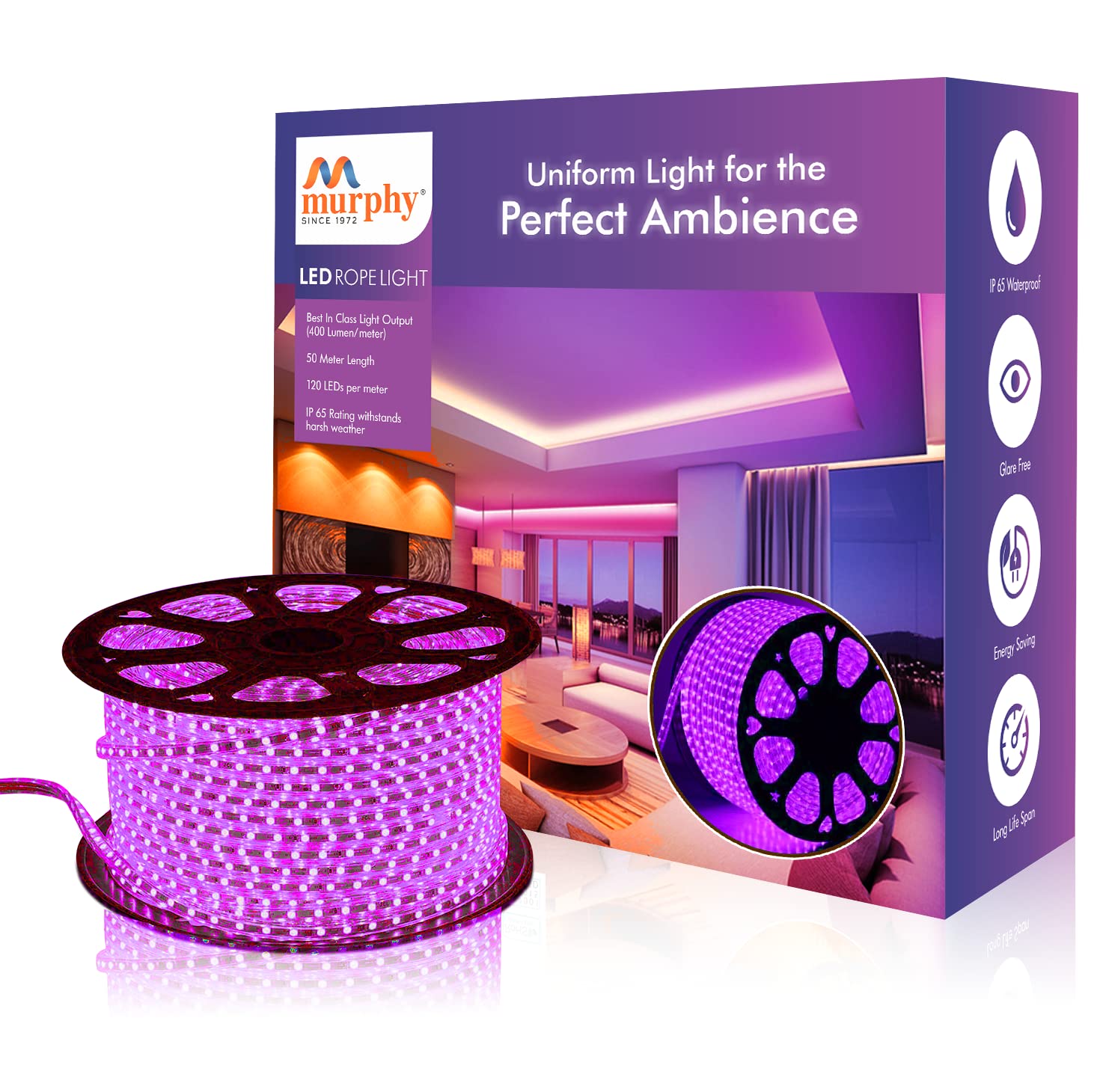 Warm White LED Strip Lights - Waterproof & Decorative -12 Warm White LED Strip Lights - Waterproof & Decorative -12
