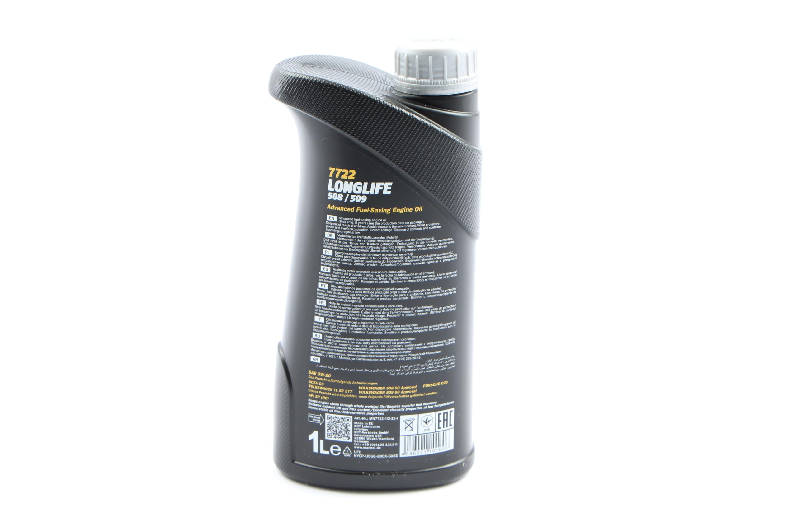 5+1 (6 Liter) MANNOL 7722 O.E.M. Longlife 508/509 0W-20 Motoröl
