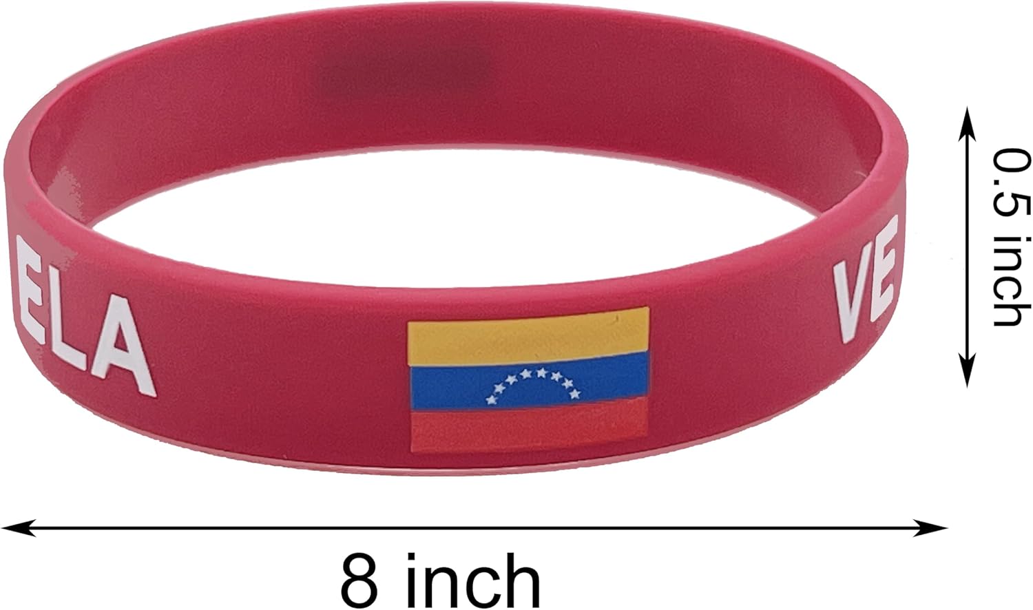 4 Pcs Venezuela Venezuelans Country Flag Rubber Bracelets, National Flag Silicone Bracelet, Rubber Wristbands Patriotic Decorations Gift - Image 5
