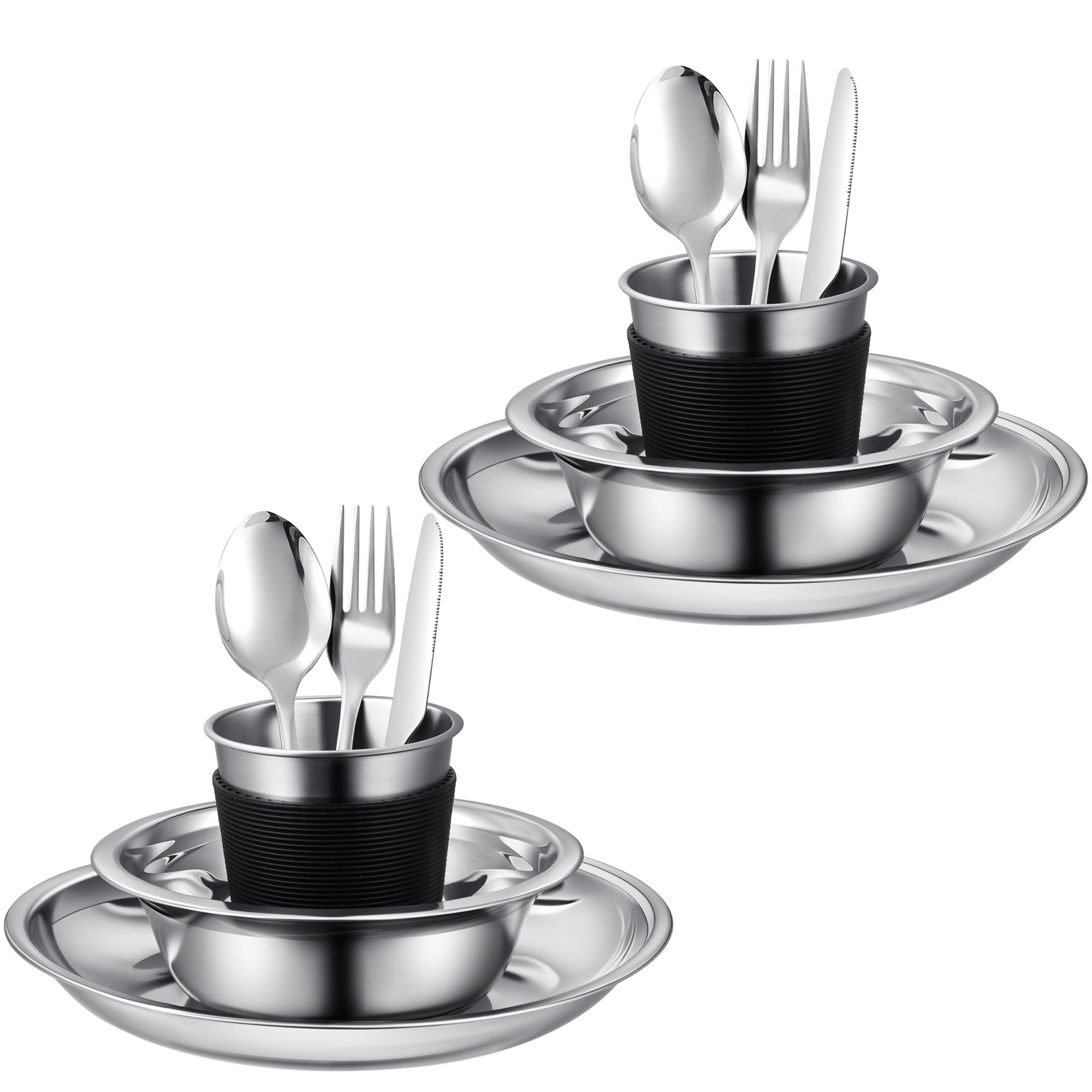 Set de couverts pour 2 personnes léger et compact pour ne plus s'encombrer en rando