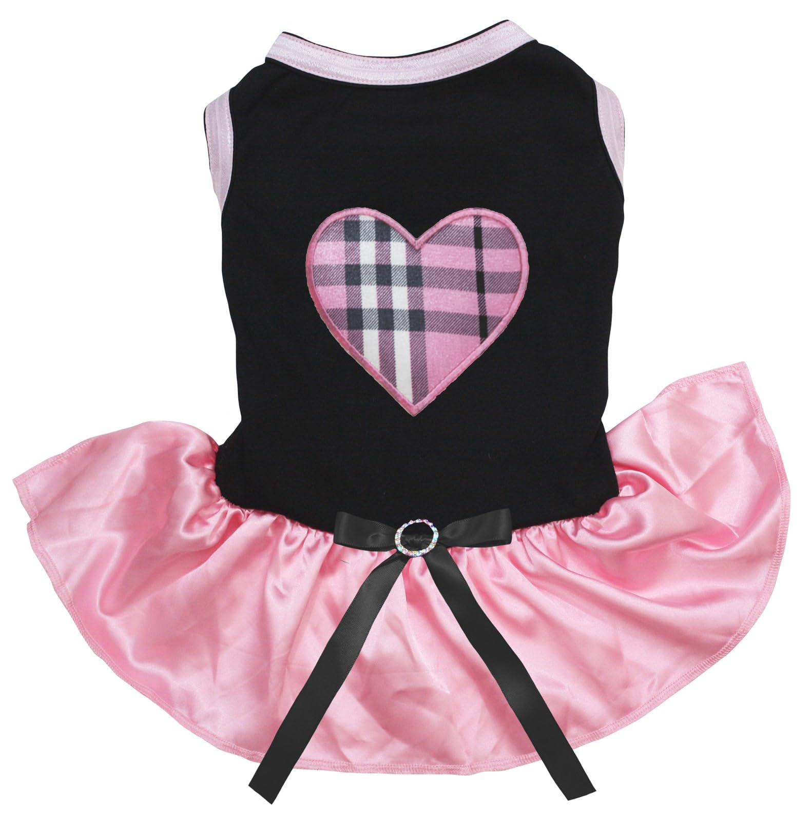 Robe pour chien cœur rose noir et rose taille XXXL pour grand chien