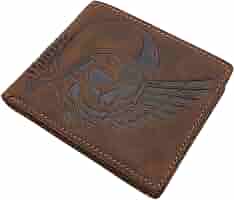 Portefeuille Motard Cuir Buffle Avec Chaîne - Protection RFID - Porte-cartes Amovible