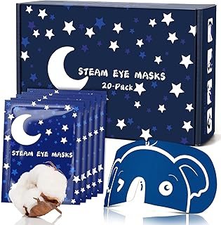 ProCIV Steam Eye Mask 20 Packs Warming Eye Mask Self Heating Eye Mask Lavender Sleep Mask Heated Eye Mask for Dry Eyes Fatigue Great Gift for Students|Teacher|Men|Women|Friend|Family(Lavender)