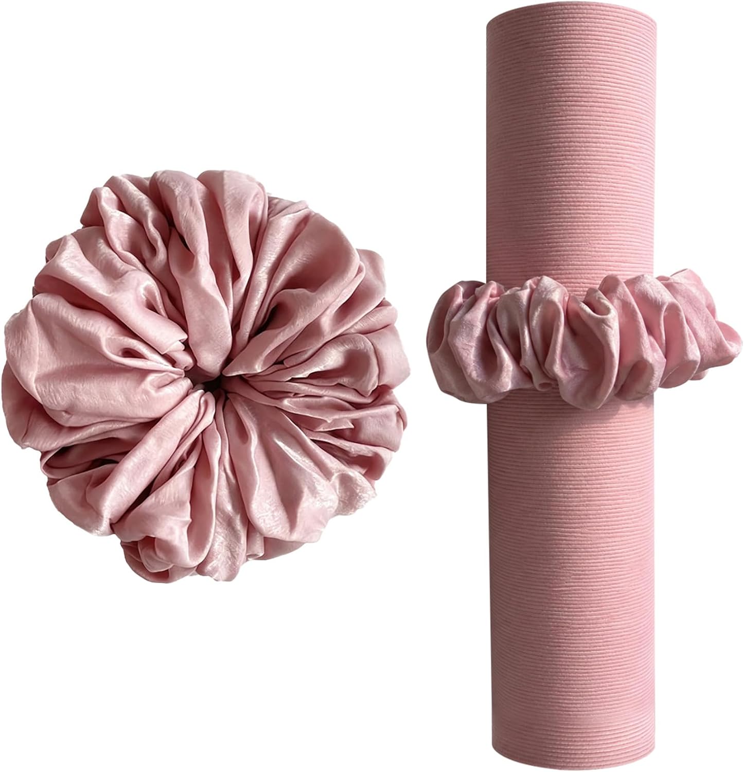 Yoga Mat Scrunchie Holder, Stretch Fabric for Yoga, Pilates and Travel (Mat Not Included)