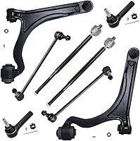 Vista 92 de Detroit Axle - Kit de suspensión delantera de 10 piezas para Chevy Aveo Aveo5 Pontiac G3 Wave 2 Ready Struts Assembly 2 Enlaces de barra