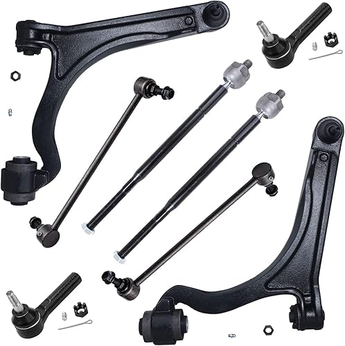 Miniatura 108 de Detroit Axle - Kit de brazos de control de extremo delantero RWD para Dodge Ram 03-06 2500 3500, 2 brazos de control superior con rótula 2 varillas