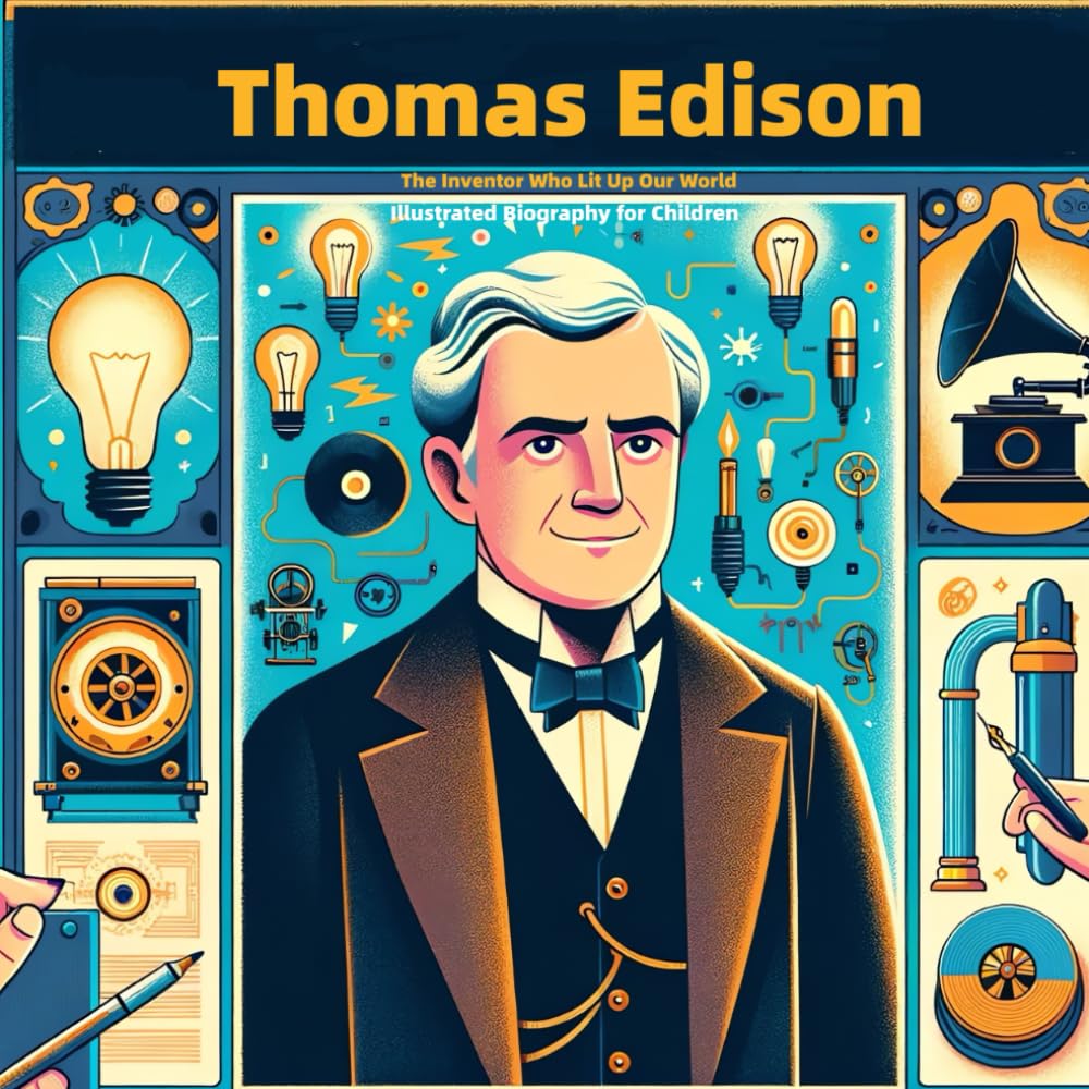 Thomas Edison: Illustrated Biography for Children: The Inventor Who Lit Up Our World (Illustrated Biographies for Children)