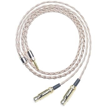 6N Single Crystal Copper Headphone Cable for Audeze LCD-X LCD-GX LCD-XC LCD-2 LCD-3 LCD-5 LCD-MX4 LCD-4Z MM-500 Elite Empyrean GRADO HP100se Signature S750 4Pin Mini XLR Upgrade Cable 6.35mm Plug