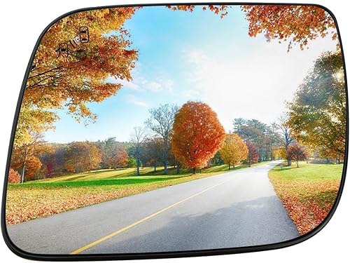 Espejo calefactable para el lado izquierdo del conductor para Ford Explorer 2011-2015, reemplazo BB5Z17K707P, lente de cristal del espejo retrovisor