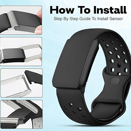 Miniatura 4 de Correa de silicona compatible con Whoop 5.0, correa ajustable inspirada en el deporte, pulsera de repuesto transpirable y ligera para hombres y