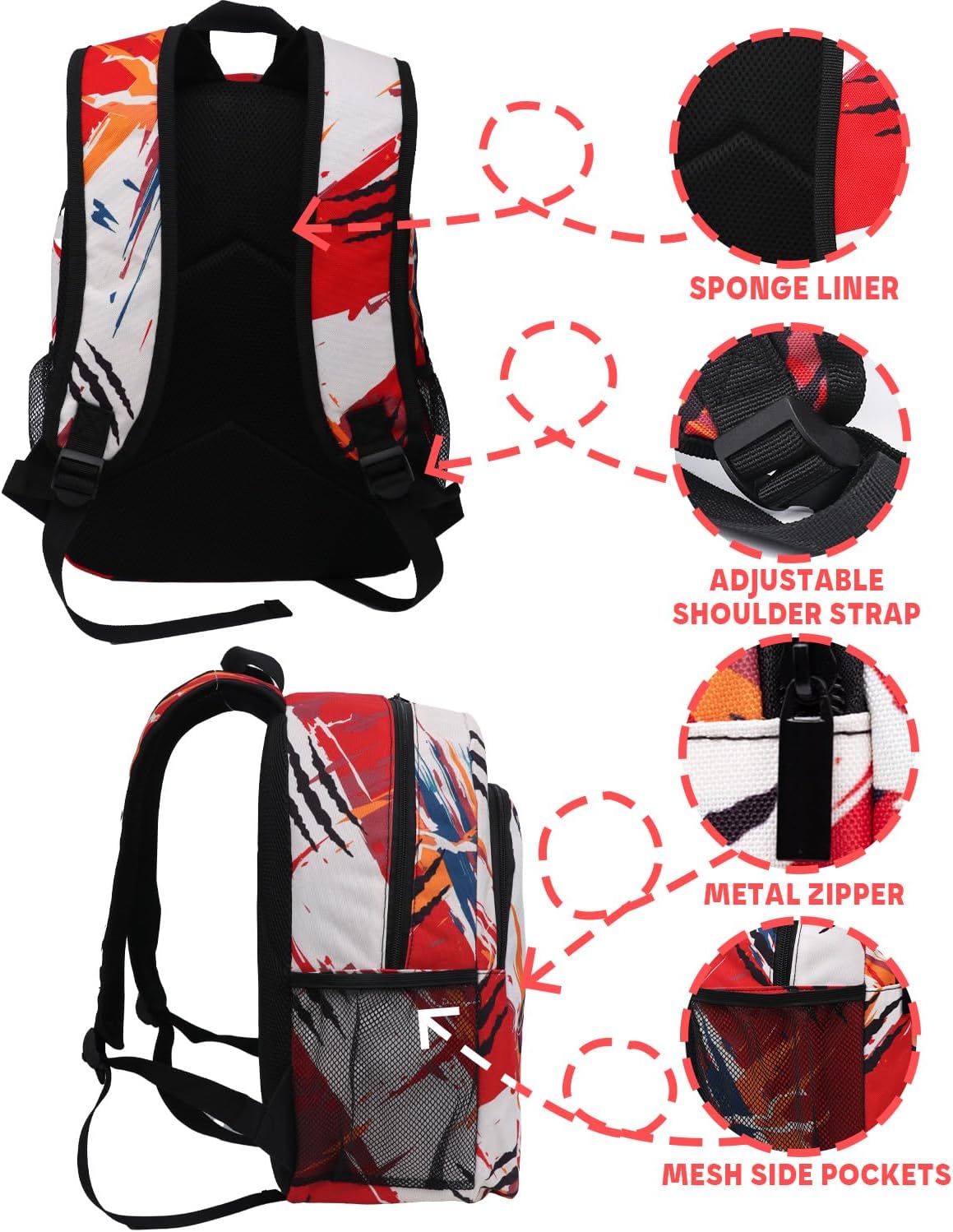 Dinosaur Backpack, Dinosaur Cartoon Backpack for Men Women