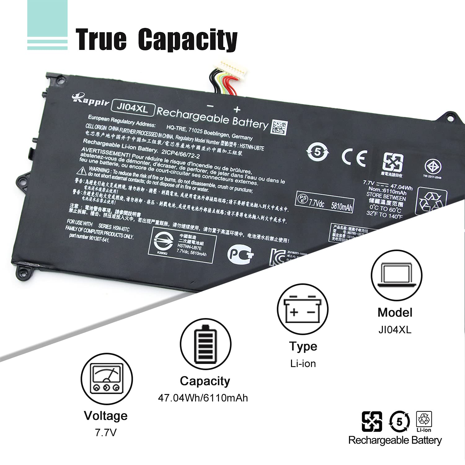 Boweirui Ji04xl Hstnn Ub7e 7 7v 47 04wh 6110mah Laptop Battery Replacement For Hp Elite X2 1012 G2 Elite X2 1012 G2 1lv76ea Series Ji04xl 541 855 Jixl Buy Online In India At Desertcart Boweirui Ji04xl Hstnn Ub7e 7 7v 47 04wh 6110mah Laptop Battery Replacement For Hp Elite X2 1012 G2 Elite X2 1012 G2 1lv76ea Series Ji04xl 541 855 Jixl Buy Online In India At Desertcart