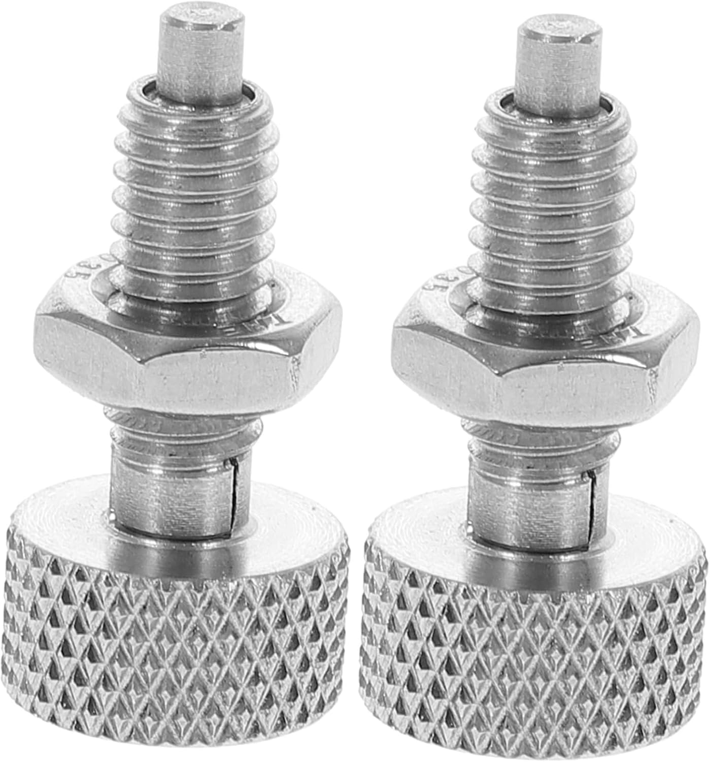 2pcs Indexing Plunger Lock Stainless Steel Lock Pin Hand Retractable Spring Plunger Spring Loaded Knob