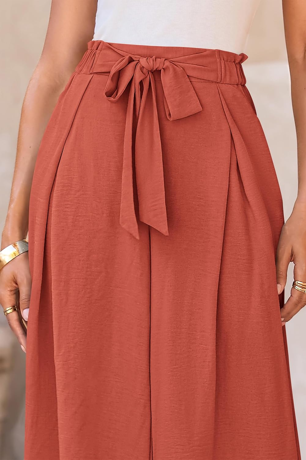 PRETTYGARDEN Women's Wide Leg Work Pants Business Casual High Waisted Loose Palazzo Trouser Summer Clothes - Image 5